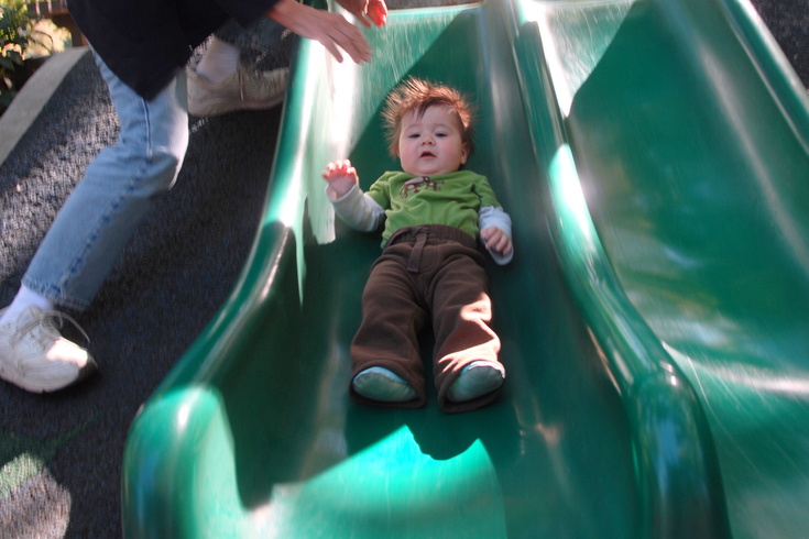 first time on a slide