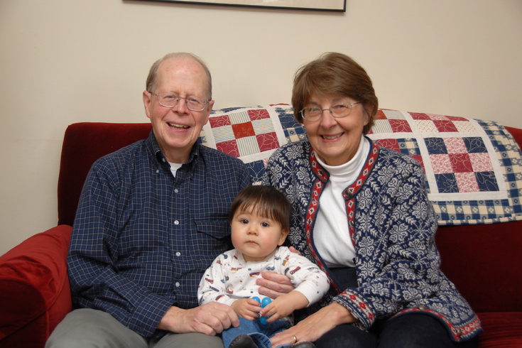 with Grandma and Grandpa
