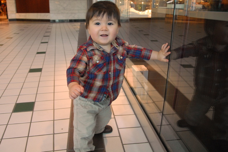 exploring in the mall