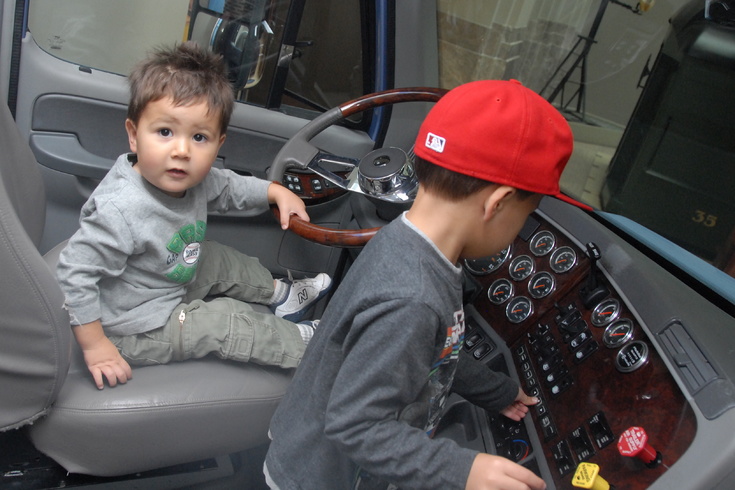 driving the Postal Museum truck