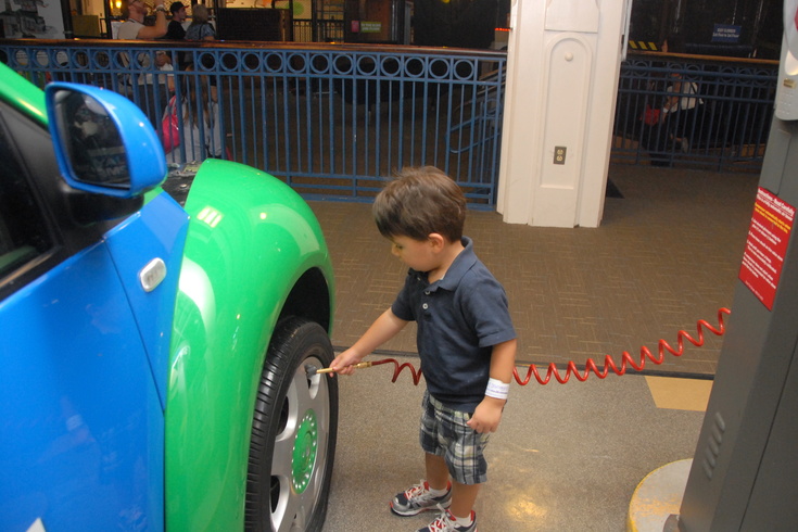 inflating the tires