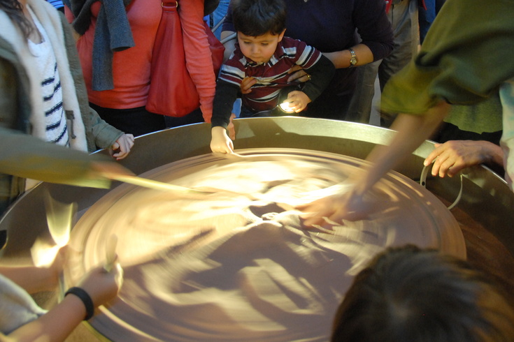 rotating sand table