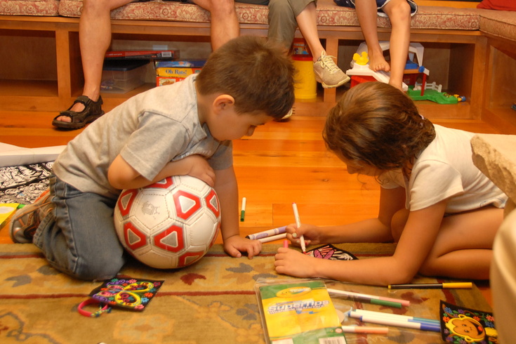 coloring with a cousin