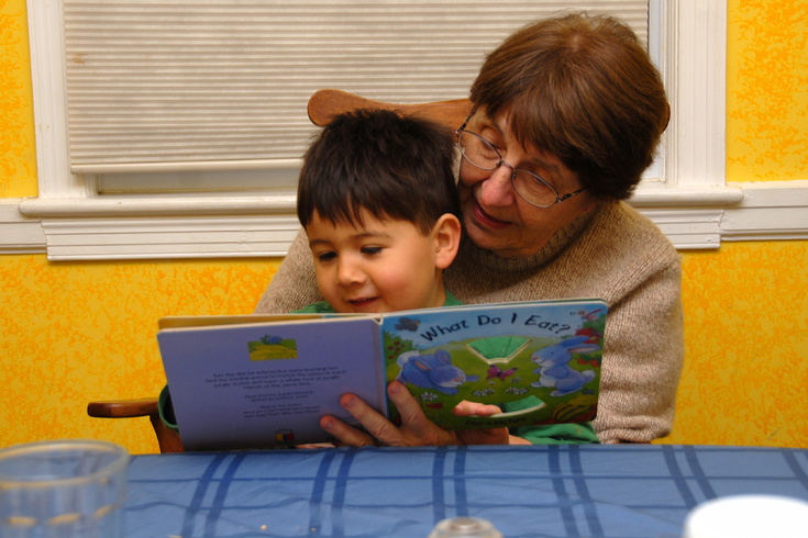 reading with Grandma