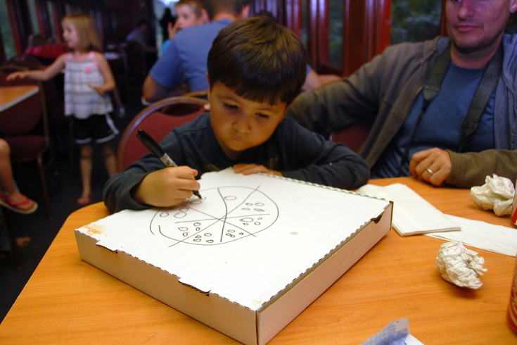 pizza box drawing