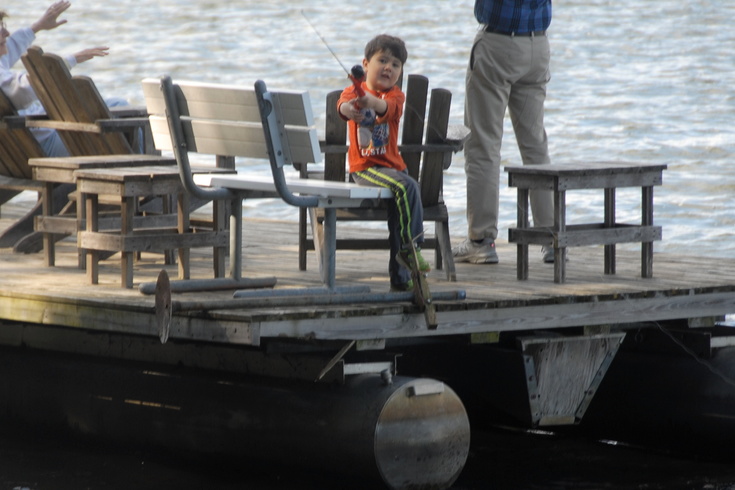 fishing on the dock