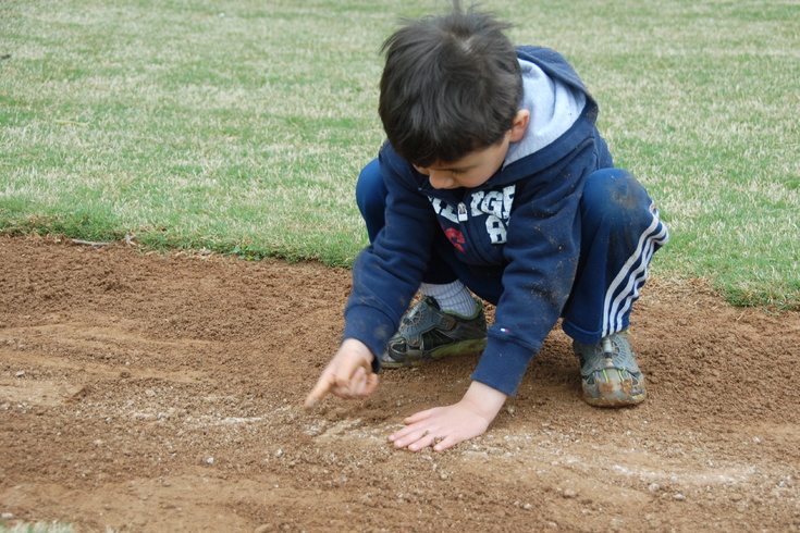 playing with dirt