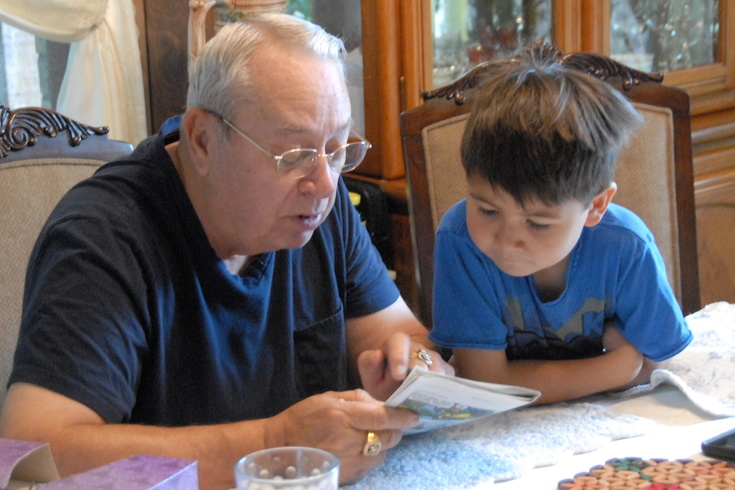 wordsearch with Grandpa
