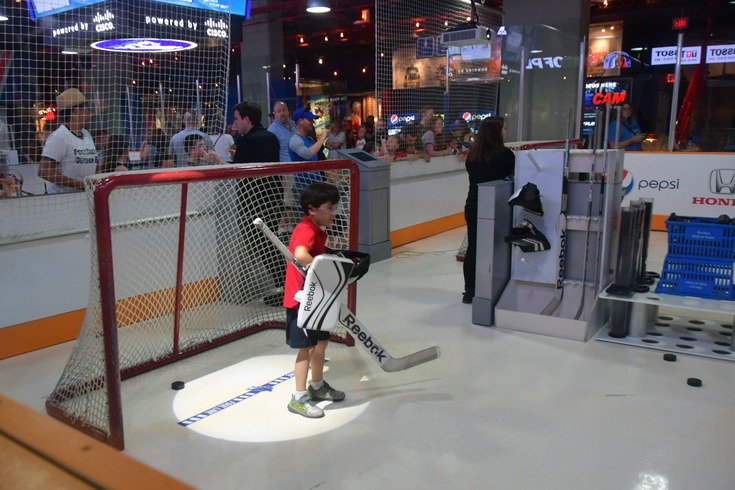 goalie at the Hockey Hall of Fame