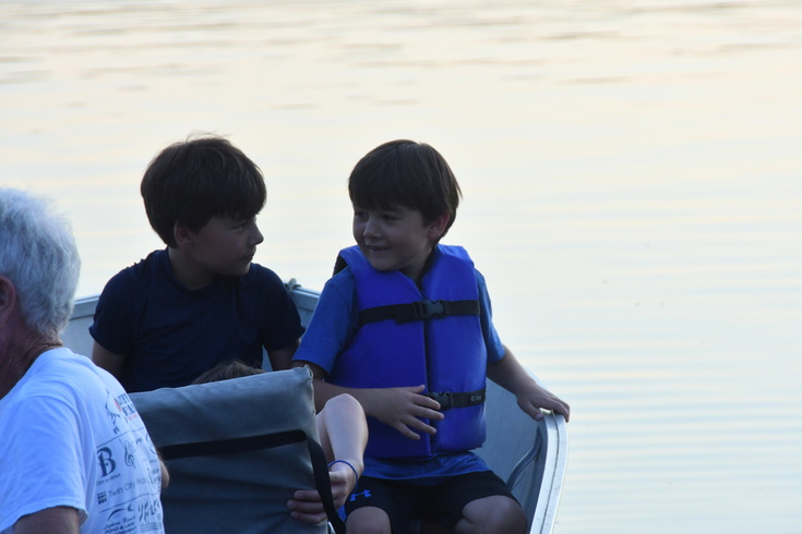 brothers on the boat
