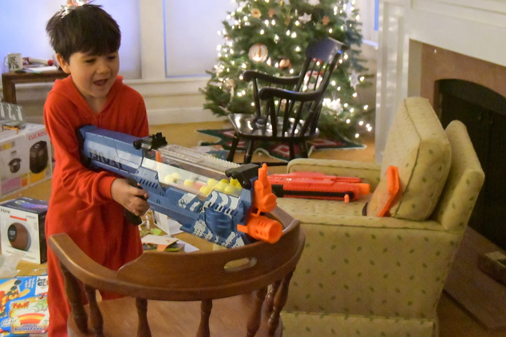 Nerf blaster Christmas present