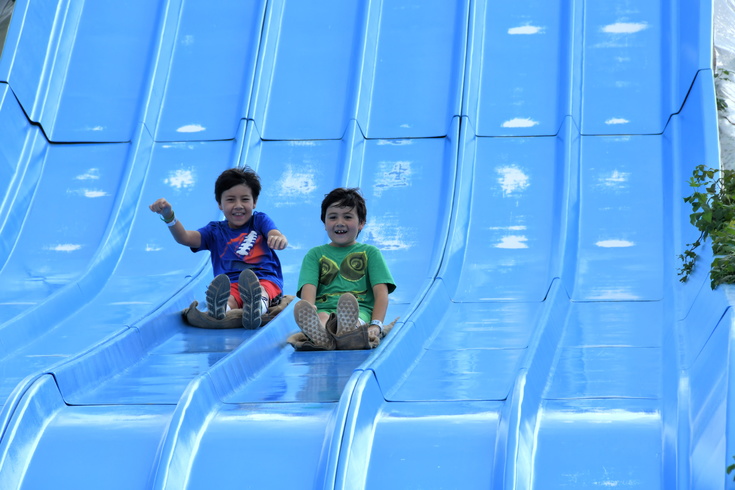 big blue slide