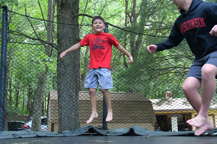 trampoline leap