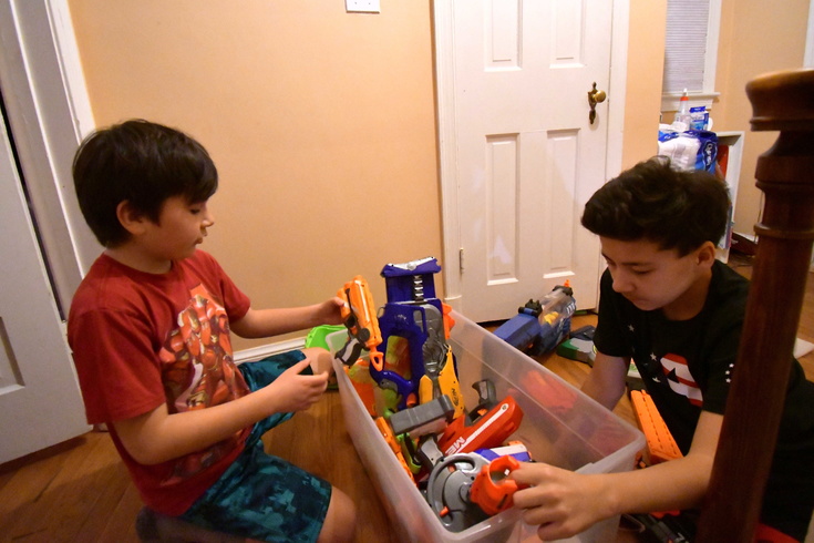 Nerf blasters while stuck at home