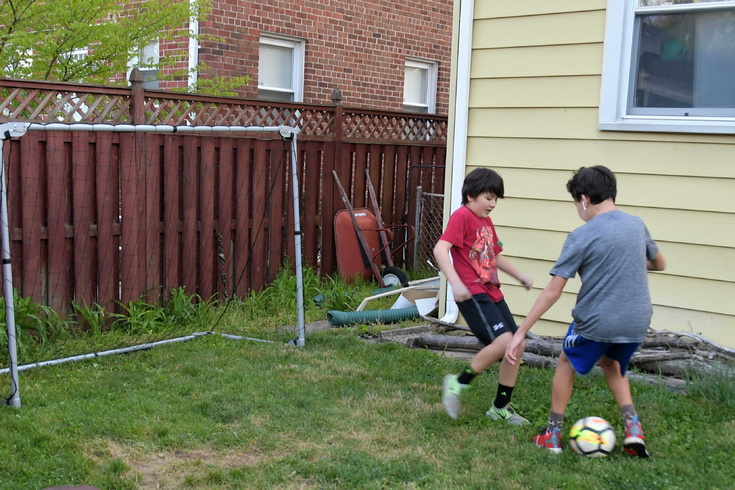 soccer with Matthew
