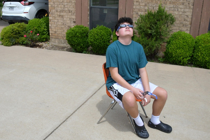 watching the eclipse